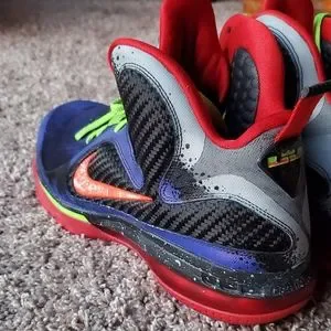 ?Lebron 9 NERF Mache Custom C Nike Lebron 9 NERF Mache Customs US 10 NEVER RELEASED  main image 3